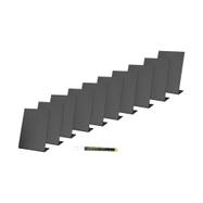 Vorteilspack 10x beschreibbare Tischkreidetafeln + 1 Kreidemarker - DIN A4 - A7