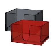 Vorteilspack Deko- und Notixbox (grau und rot transparent)