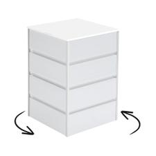 Drehbarer FlexiSlot® Lamellenwand Tischtower „York“