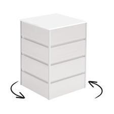 Drehbarer FlexiSlot® Lamellenwand Tischtower „York“