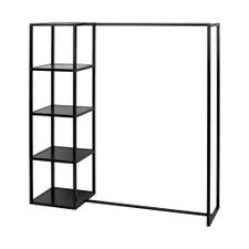 Kleiderständer mit Regal „Construct-Black“