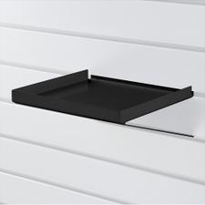 FlexiSlot® Lamellenwand Ablage „Heavy-Steel” Black