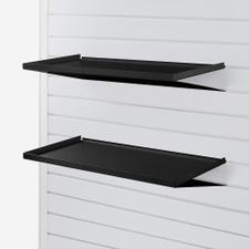 FlexiSlot® Lamellenwand Ablage „Heavy-Steel” Black