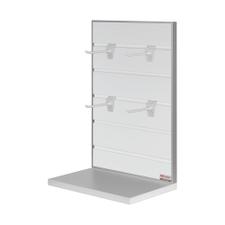 FlexiSlot® Lamellenwand Tischdisplay mit Einzelhaken