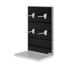 FlexiSlot® Lamellenwand Tischdisplay mit Einzelhaken