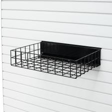 FlexiSlot® Lamellenwand Drahtablage Black