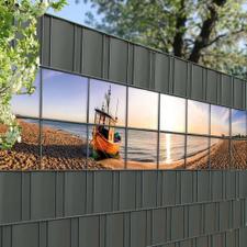 Kreativer Sichtschutz 2er Set mit fotorealistischem Druck - verschiedene Motive - Vorteilspakete