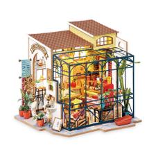3D-Holzpuzzle Emilys Blumenladen mit LED-Beleuchtung