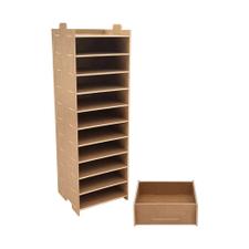 Organizer für Stempelkissen mit Box für Zubehör