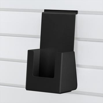 FlexiSlot® Lamellenwand Stahl-Prospektfach Black