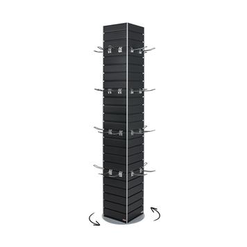 Drehbarer FlexiSlot® Lamellenwand Präsentationstower „York“