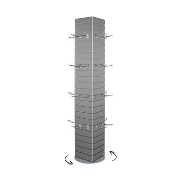 Drehbarer FlexiSlot® Lamellenwand Präsentationstower „York“