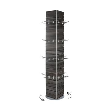 Drehbarer FlexiSlot® Lamellenwand Präsentationstower „York“