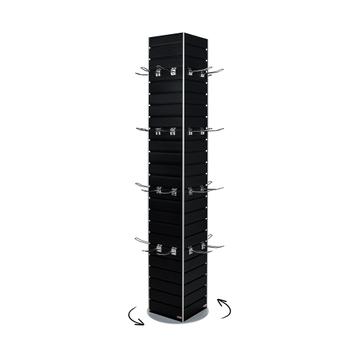 Drehbarer FlexiSlot® Lamellenwand Präsentationstower „York“
