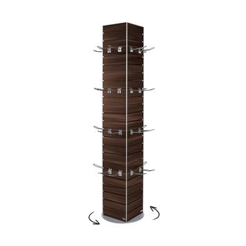 Drehbarer FlexiSlot® Lamellenwand Präsentationstower „York“