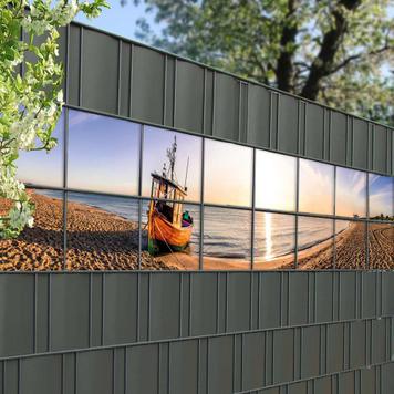 Kreativer Sichtschutz 2er Set mit fotorealistischem Druck - verschiedene Motive - Vorteilspakete