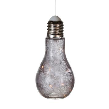 Vorteilspack 2x Dekoleuchte „Glühbirne“ zum Aufhängen mit LED-Lichterkette, inkl. Batterie
