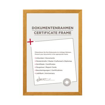 Echtholzrahmen mit Klarglas