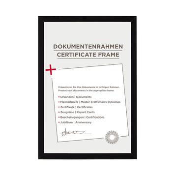Echtholzrahmen mit Klarglas