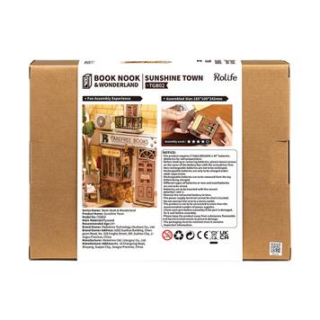 3D-Holzpuzzle Sonnenscheinstadt mit LED-Beleuchtung