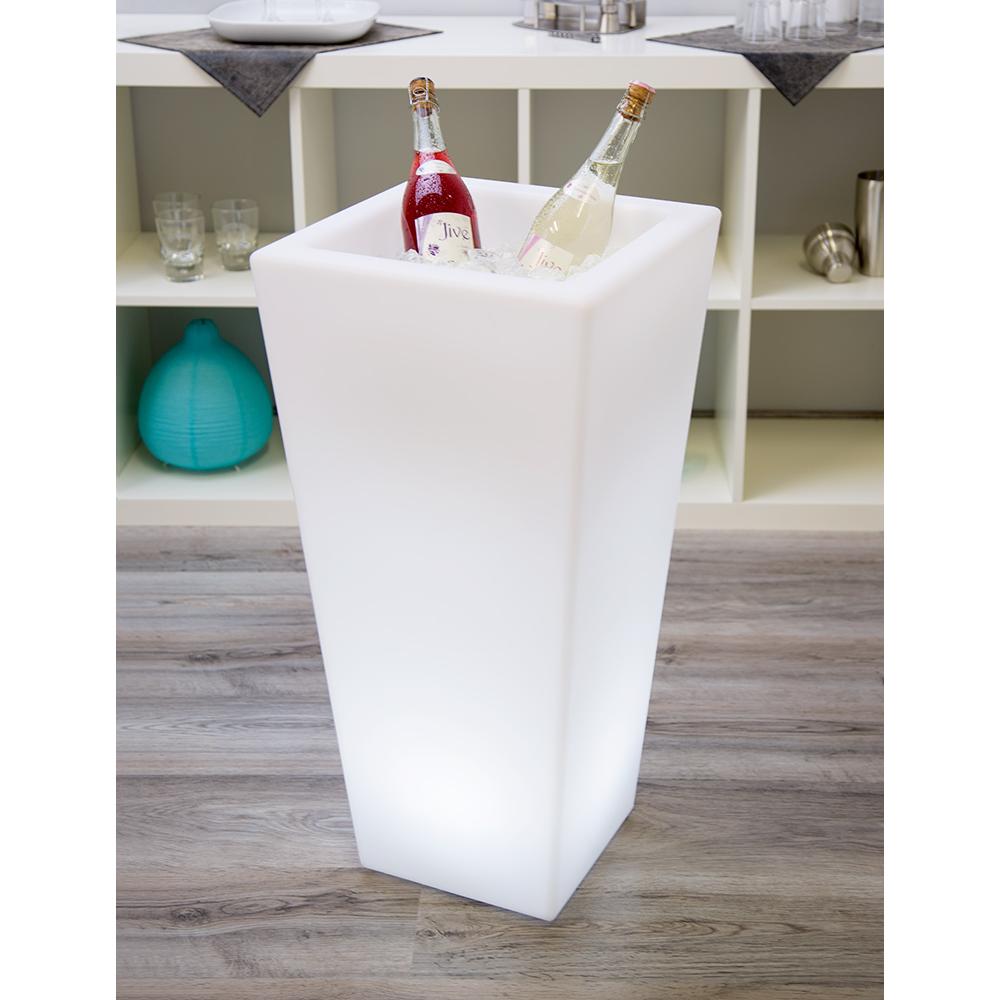 Stilvoller LED Sektkühler