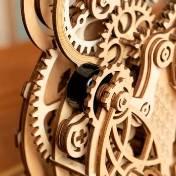3D-Holzpuzzle Uhr Eule