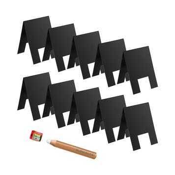 Vorteilspack 10x Tischkreidetafel „A-Form" + 1 Kreidemarker