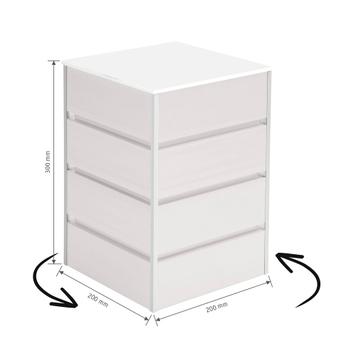 Drehbarer FlexiSlot® Lamellenwand Tischtower „York“