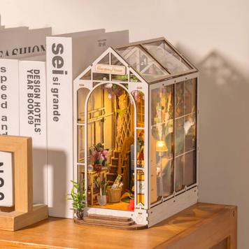 3D-Holzpuzzle Gartenhaus mit LED-Beleuchtung