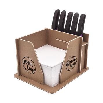 Schreibtisch Organizer mit Zettelbox und Stifthalter