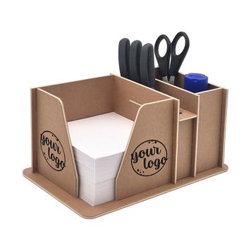 Schreibtisch Organizer mit Zettelbox und Stifthalter