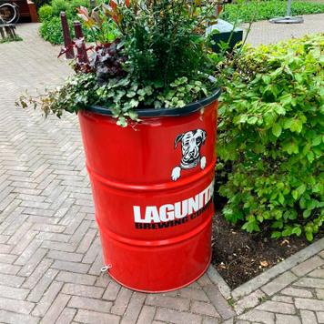Ölfass Sitztisch „Barrel“