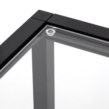 Haubenvitrine „Construct-Black“