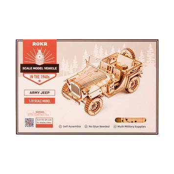 3D-Holzpuzzle Armee-Feldwagen