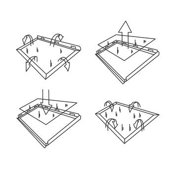 Vorteilspack 5x Bilderrahmen, Alu -Klapprahmen, A3