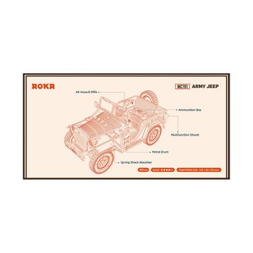 3D-Holzpuzzle Armee-Feldwagen