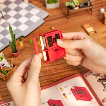 3D-Holzpuzzle Emilys Blumenladen mit LED-Beleuchtung