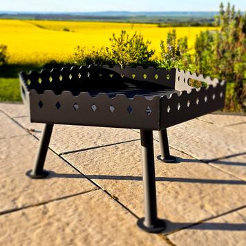 Feuerschale für Garten und Terrasse - beschichtet - 50 cm