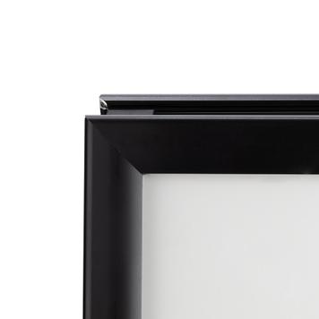 Kundenstopper „Eco“, 35 mm Profil, regenwasserfest, schwarz