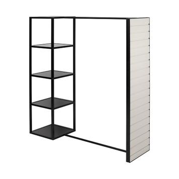 Kleiderständer mit Regal „Construct-Black“