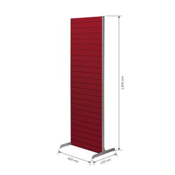 FlexiSlot® Lamellenwand Mittelraumständer „Construct-Straight“