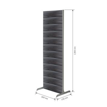 FlexiSlot® Lamellenwand Mittelraumständer „Construct-Straight“