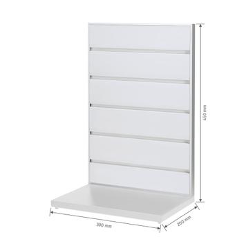 FlexiSlot® Lamellenwand Tischdisplay