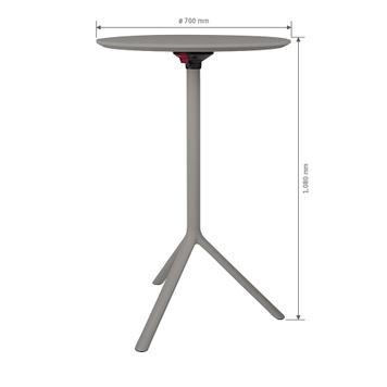 Stehtisch „MIURA“ designed by Konstantin Grcic
