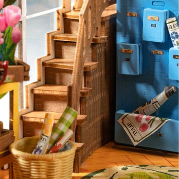 3D-Holzpuzzle Gartenhaus mit LED-Beleuchtung
