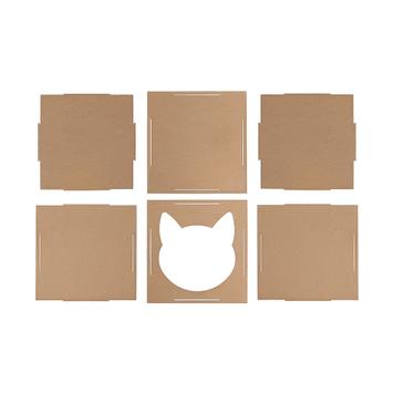 Katzenhaus aus Naturkarton