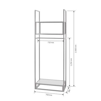 Regal mit Kleiderstange „Construct“