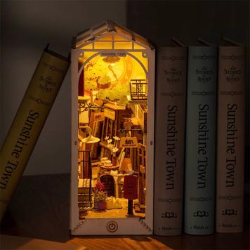 3D-Holzpuzzle Sonnenscheinstadt mit LED-Beleuchtung